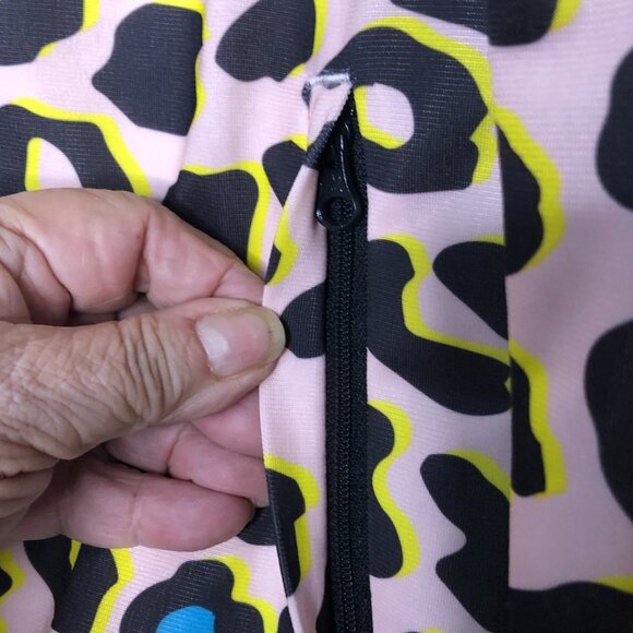 ADIDAS Youth Pink LZ Leopard Print SST Superstar Track Jacket M - Picture 6 of 12